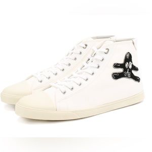 CELINE BLANK MID LACE UP SNEAKER WITH ANDRÉ BUTZER PRINT size 43